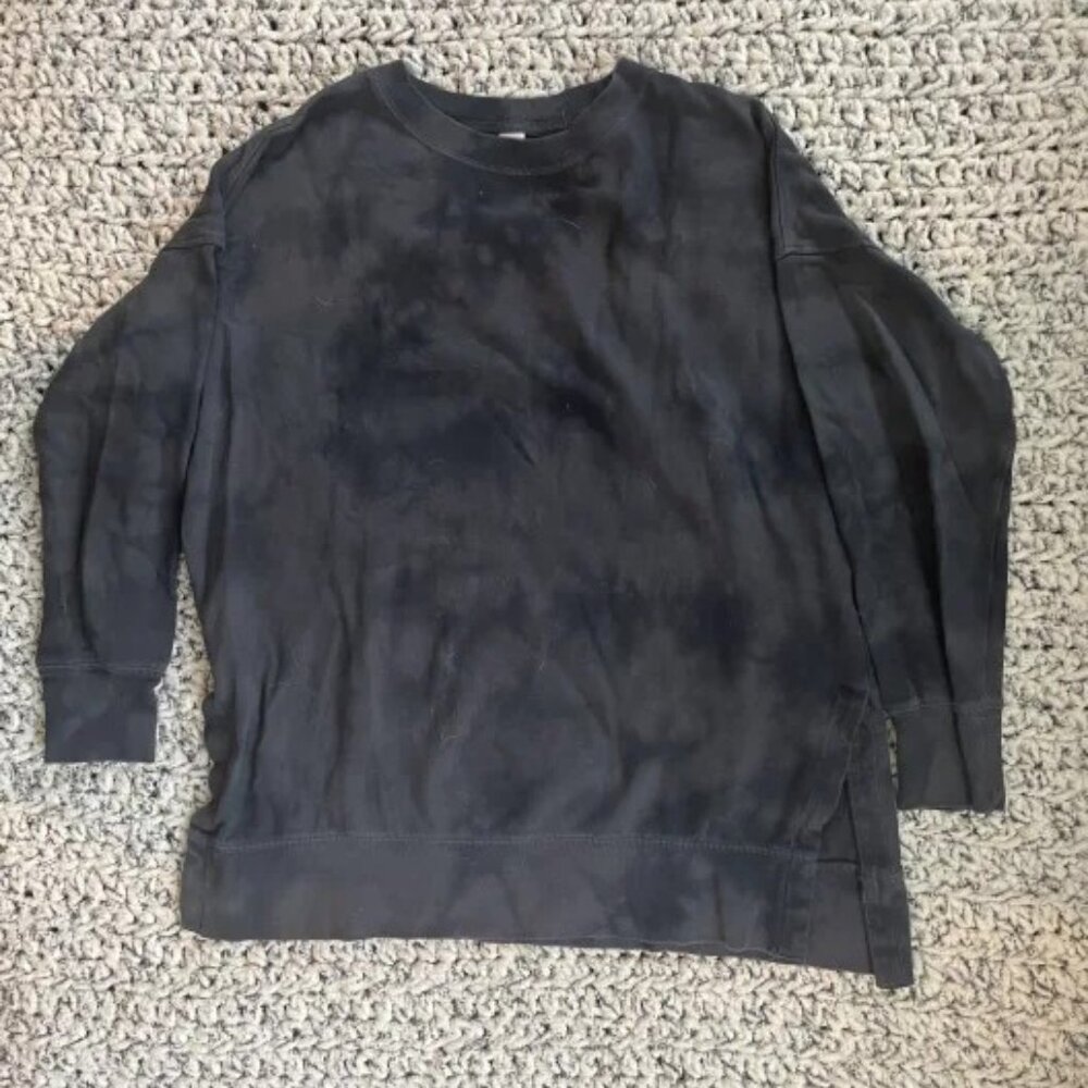 Small Subtle Black Tie Dye Sweatshirt.